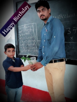 Student of std-3, Subhajit Maji imparting a flower plant to school on her birthday.
WISH YOU A HAPPY BIRTHDAY.